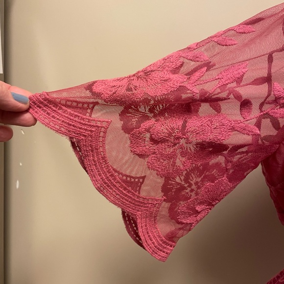 COPY - NWT Lined Lace Short Romper - Picture 3 of 7